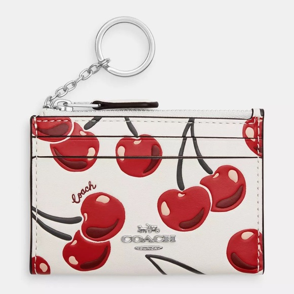 Coach Handbags - Coach Mini Skinny Id Case With Cherry Print nwt in packaging